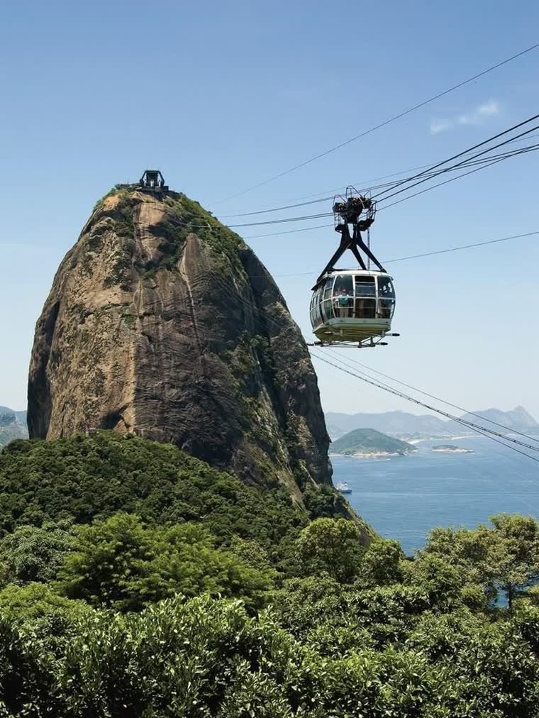 Bondinho do Pão de Açúcar ao pôr do sol