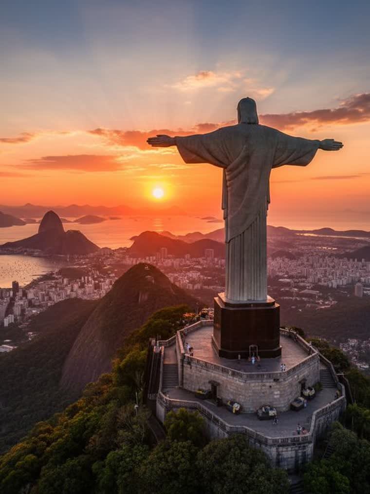 Cristo Redentor no alto do Corcovado