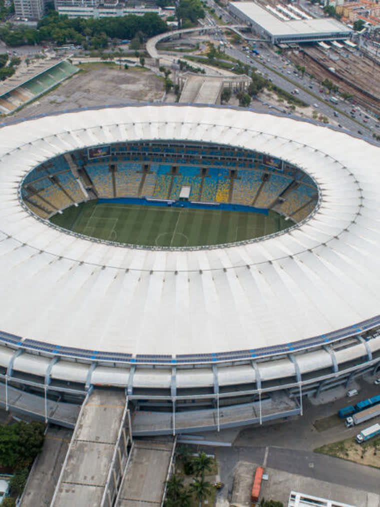 Vista aérea do estádio do Maracanã