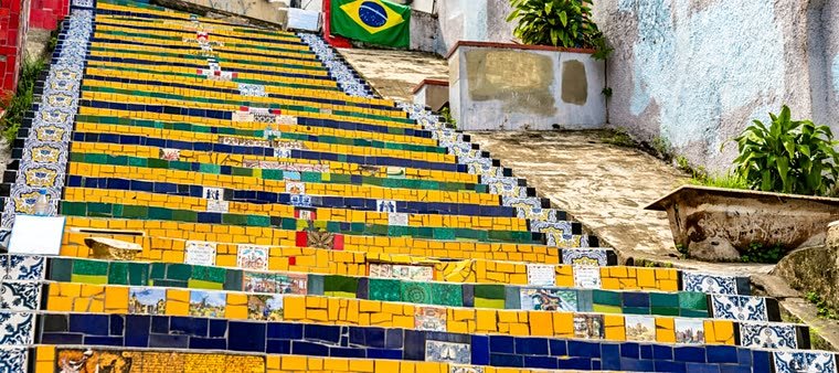 Escadaria Selarón, no Rio de Janeiro